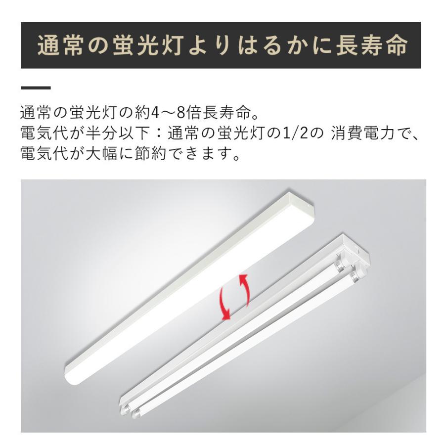 天井直付型 40形 一体型LEDベースライト LEDベースライト 40W 2灯