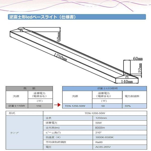 逆富士型led照明器具 ledベースライト 器具一体 シーリングライト