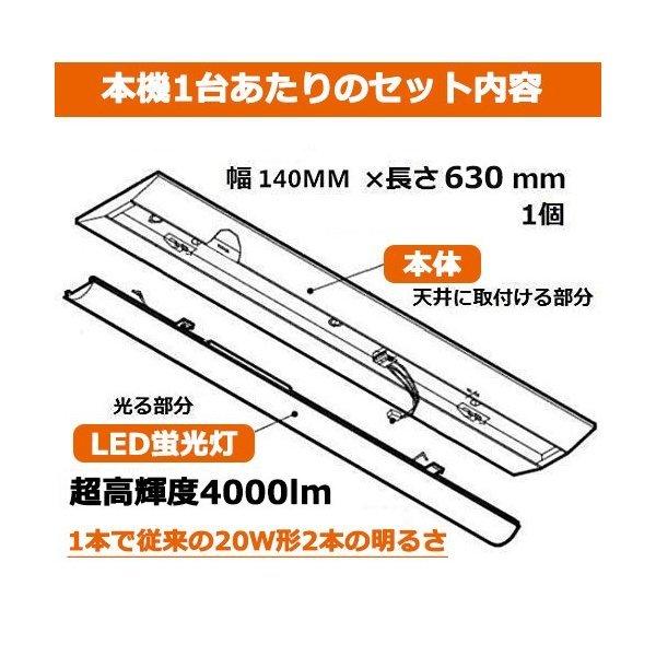 逆富士型led照明器具 ledベースライト 器具一体 シーリングライト