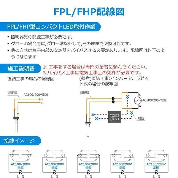 FPL13EX-W FPL13EXW 13形 FPL13EX LED化 LED蛍光灯 GX10q コンパクト形