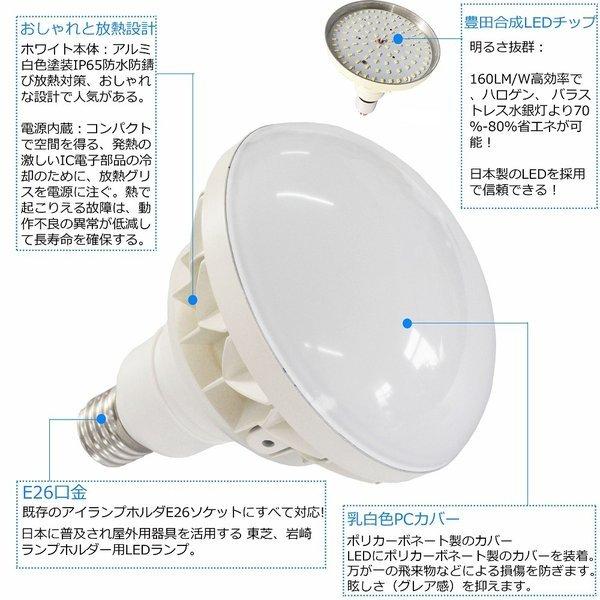 200W代替LED電球 LEDビーム電球 バラストレス水銀灯形 PAR38 25W E26
