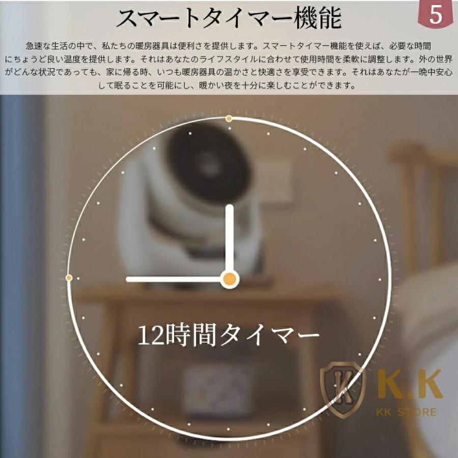 セラミックヒーター 小型 速暖 省エネ ファンヒーター 自動首振り