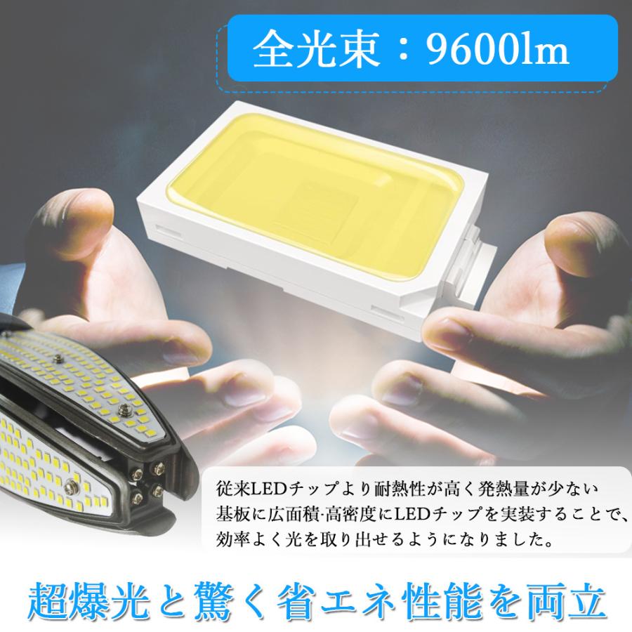 5個 水銀ランプ 400w 相当 水銀ランプ hf400x代替用 水銀ランプ led 水銀灯400W相当 口金E39 60W 9600LM IP65防水 発光角度360度 屋内外兼用 街路灯 水銀灯｜goodsone｜09