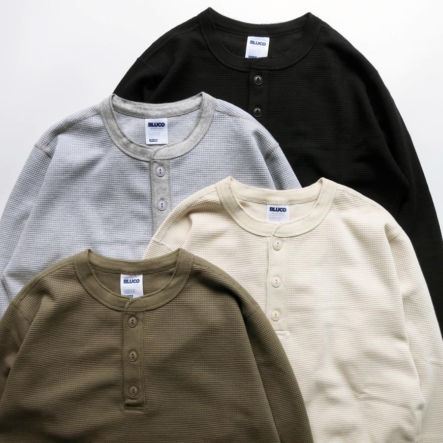 BLUCO（ブルコ） BLUCO 155-12-020 HENRY NECK THERMAL SHIRT ヘンリー 
