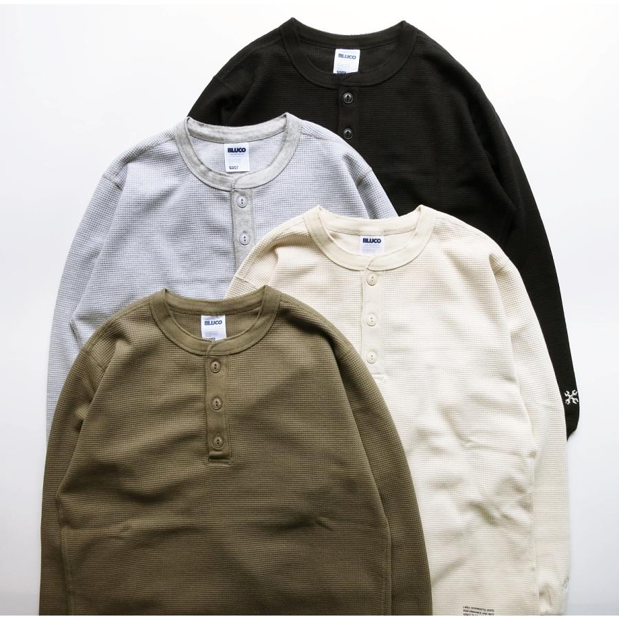 BLUCO（ブルコ） BLUCO 155-12-020 HENRY NECK THERMAL SHIRT ヘンリー 