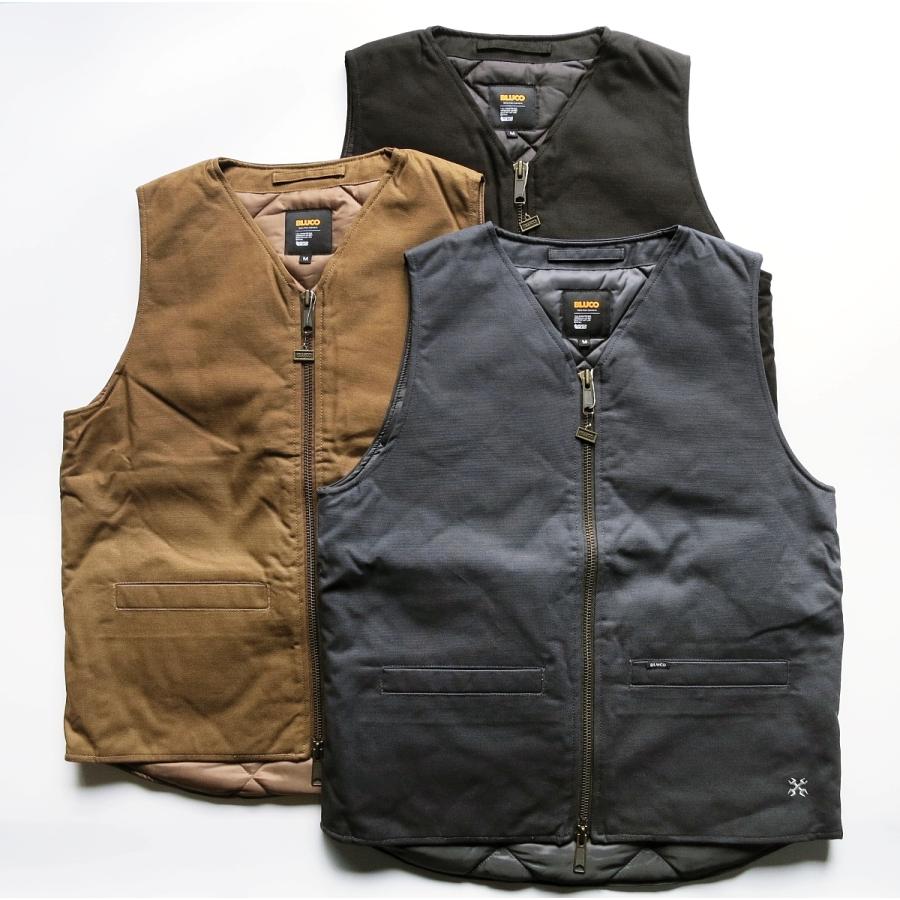 BLUCO（ブルコ） BLUCO 155-35-012 V NECK DUCK VEST Vネック ダック