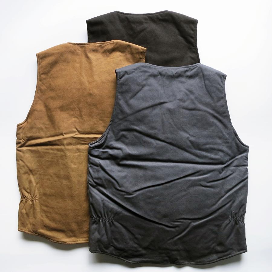 BLUCO（ブルコ） BLUCO 155-35-012 V NECK DUCK VEST Vネック ダック