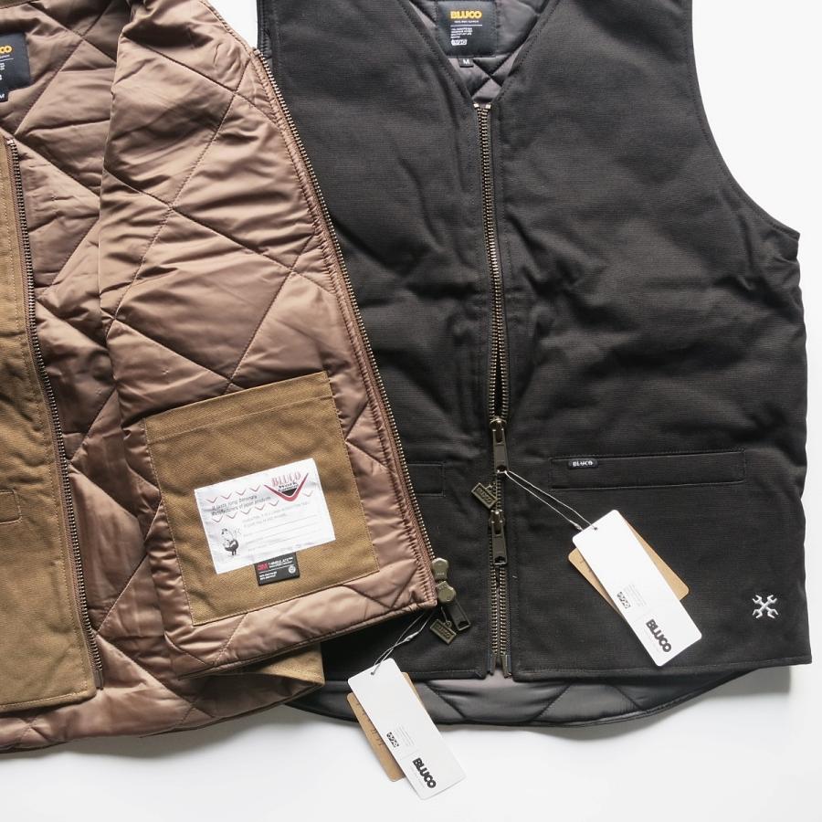 BLUCO（ブルコ） BLUCO 155-35-012 V NECK DUCK VEST Vネック ダック