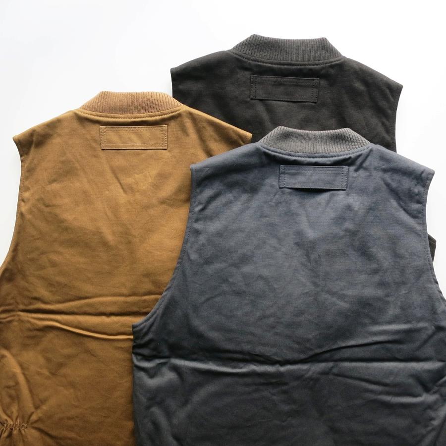 BLUCO（ブルコ） BLUCO 155-35-013 RIB COLLAR DUCK VEST リブカラー