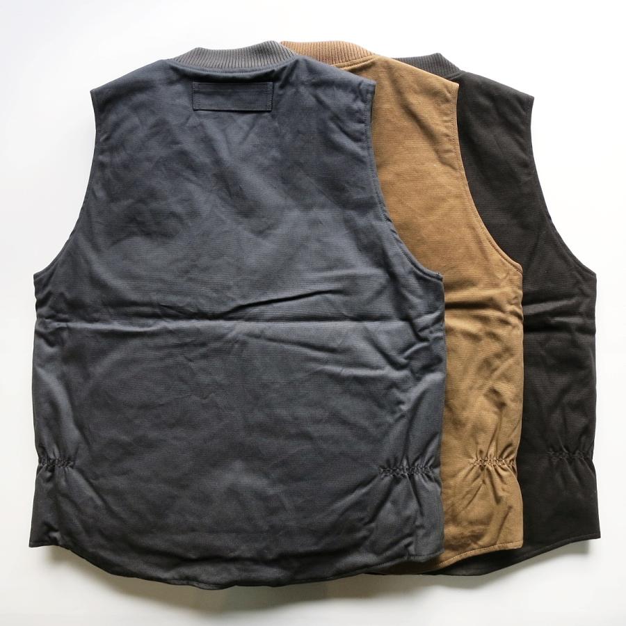 BLUCO（ブルコ） BLUCO 155-35-013 RIB COLLAR DUCK VEST リブカラー