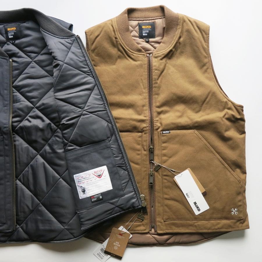 BLUCO（ブルコ） BLUCO 155-35-013 RIB COLLAR DUCK VEST リブカラー