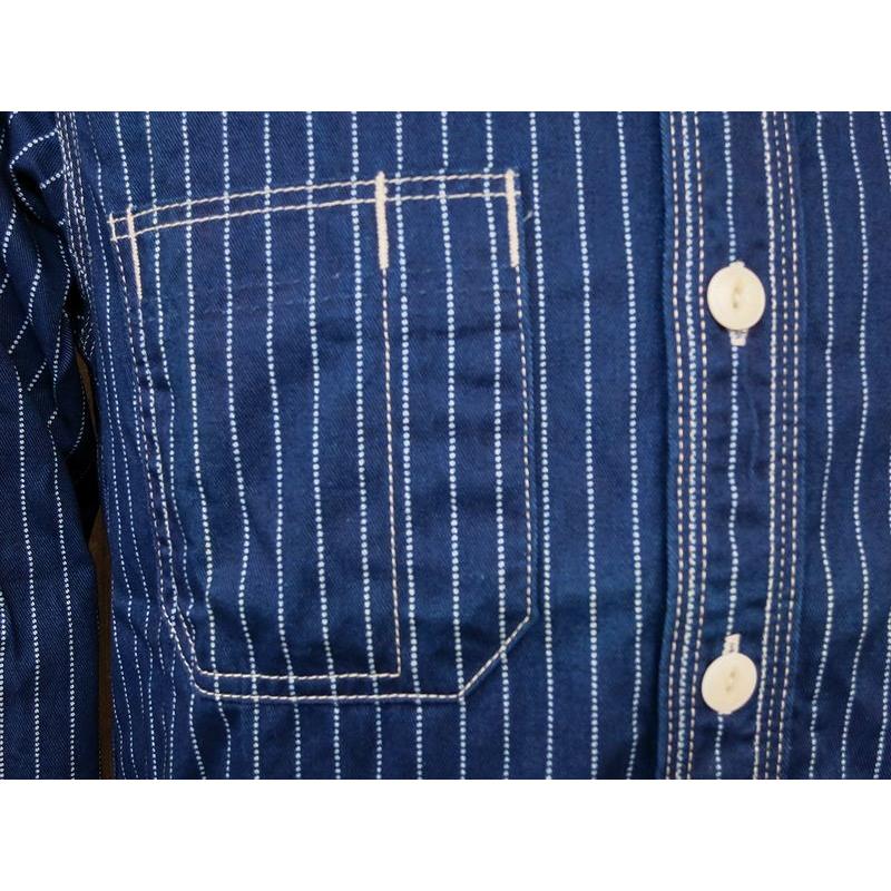 UES（ウエス） 500954 WORK SHIRT ワークシャツ WABASH STRIPE