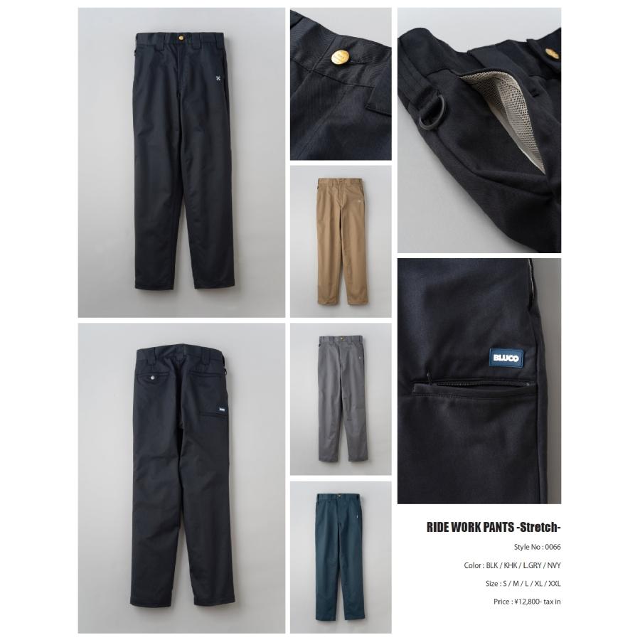 BLUCO ブルコ ブラック Mサイズ ストレッチライドワークパンツ STRETCH