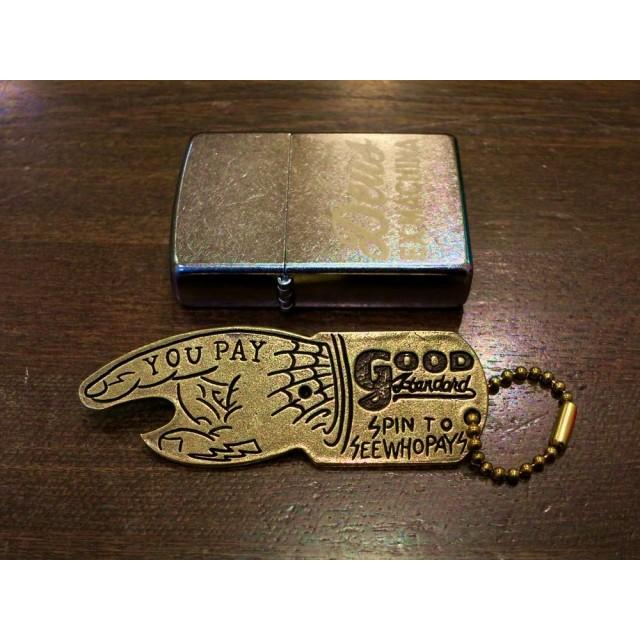 HATCHET × GoodStandard ORIGINAL 『 YOU PAY 』SPINNER BRASS KEYRING