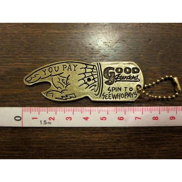 HATCHET × GoodStandard ORIGINAL 『 YOU PAY 』SPINNER BRASS KEYRING