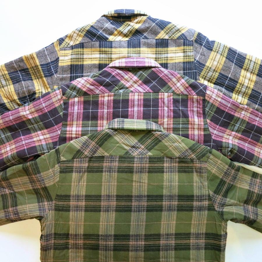 30%OFF!!　BLUCO ブルコ OL-046-020 QUILTING SHIRTS キルティングシャツ 3color OLV / PPL / YLW｜goodstandard1998｜02