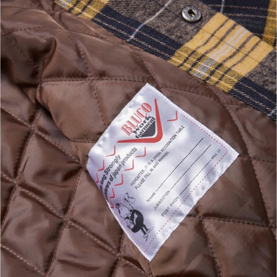 BLUCO（ブルコ） 30%OFF!! OL-046-020 QUILTING SHIRTS キルティング