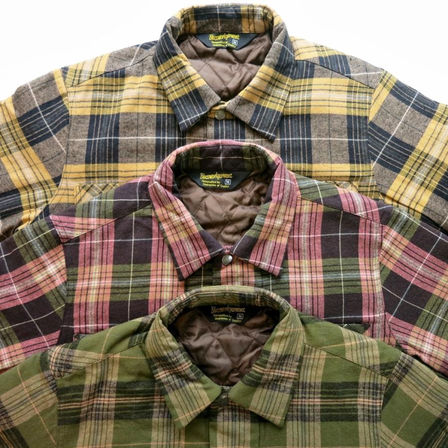 BLUCO（ブルコ） 30%OFF!! OL-046-020 QUILTING SHIRTS キルティング