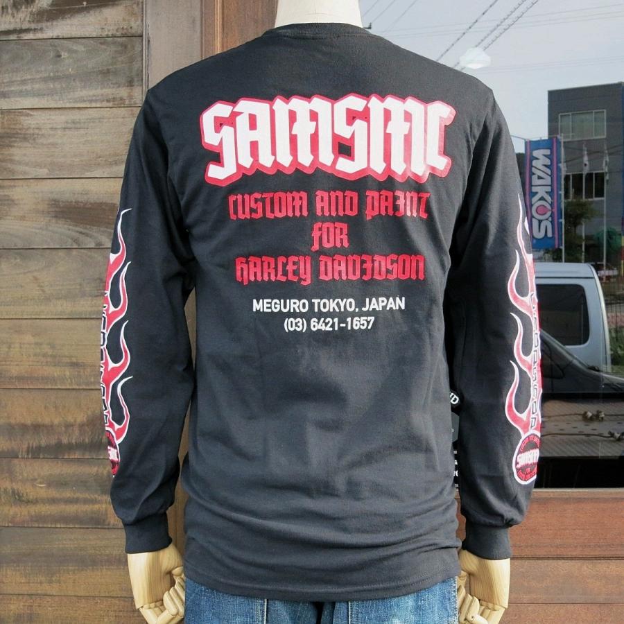 SAMS MOTORCYCLE サムズ 『 SAMSMC FLAMES L/S T-SHIRT 2018 』ロンT