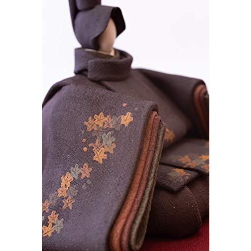 ひな人形 陶雛 澤りか作 (女雛 ウグイス、男雛 黒) お雛様 コンパクト 水洗い可 桐箱入り 