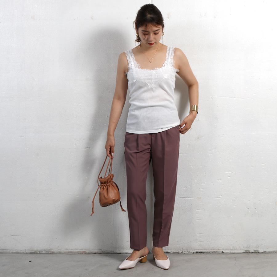 タンクトップ レディース レース キャミソール 刺繍 トップス インナー 春 ベージュ 早割クーポン 夏 送料無料 メール便 ホワイト 白 黒 ブラック