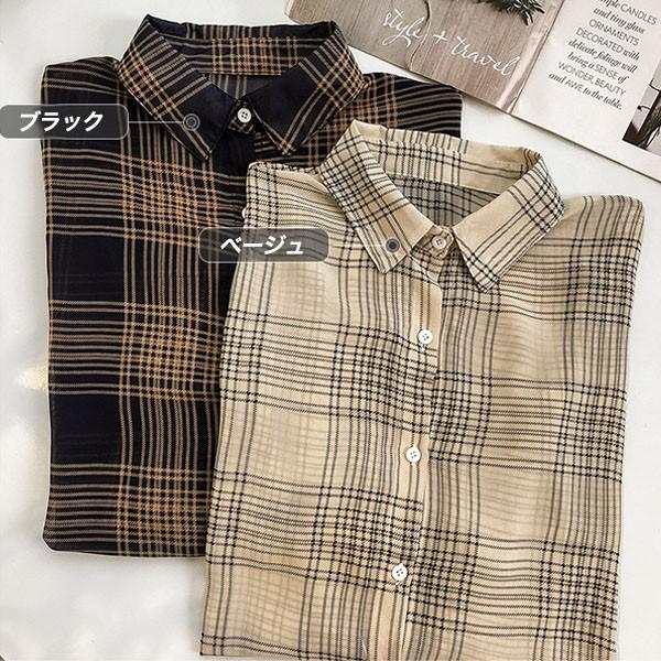 売り尽くしsale チェック シャツ レディース ゆった ネルシャツ バルーン袖 トップス ブラウス コーデ ルック メール便送料無料1 C Aultop 248 グッズタウン 通販 Yahoo ショッピング