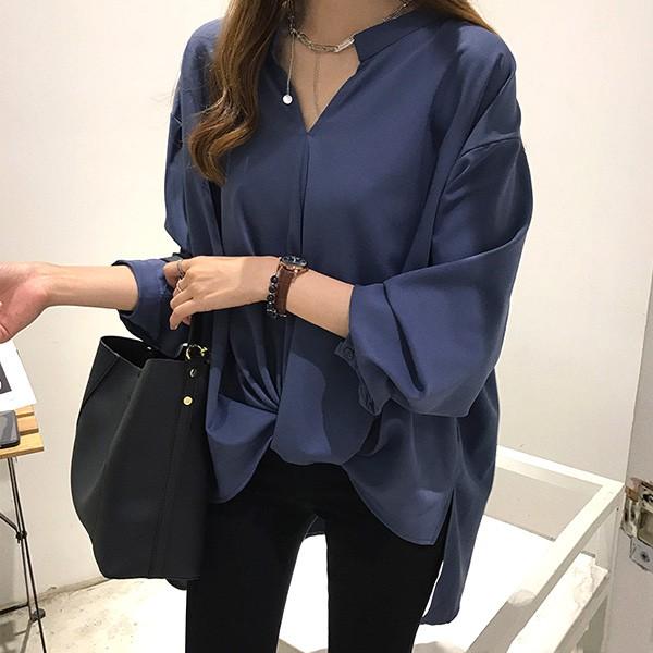 春の新カラー追加 ブラウス シャツ レディース ゆったり 体型カバー 春 長袖 きれいめ トップス ビジネス メール便のみ送料無料1 C Aultop 259 グッズタウン 通販 Yahoo ショッピング