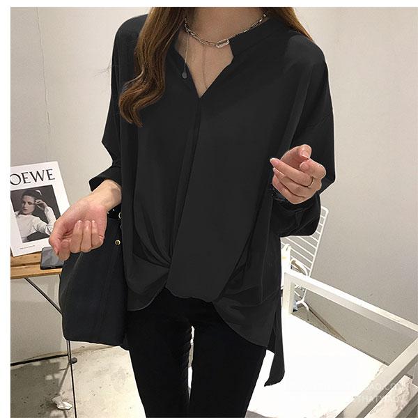 【今だけクーポンで30%OFF】ブラウス レディース 長袖 50代 白 シャツ ゆったり トップス きれいめ フォーマル 送料無料 |  | 15