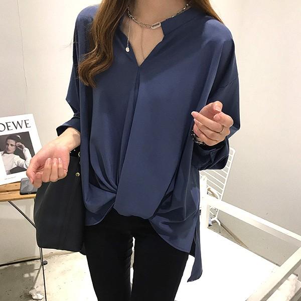 春の新カラー追加 ブラウス シャツ レディース ゆったり 体型カバー 春 長袖 きれいめ トップス ビジネス メール便のみ送料無料1 C Aultop 259 グッズタウン 通販 Yahoo ショッピング