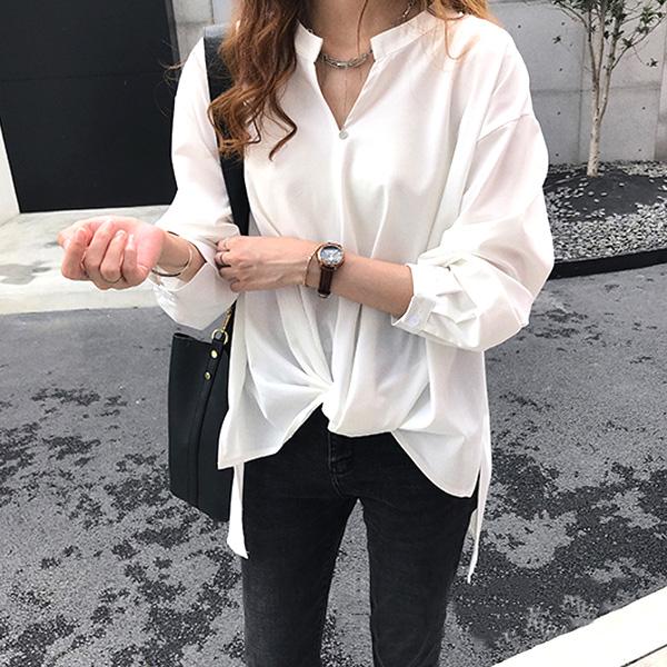 【今だけクーポンで30%OFF】ブラウス レディース 長袖 50代 白 シャツ ゆったり トップス きれいめ フォーマル 送料無料 |  | 06