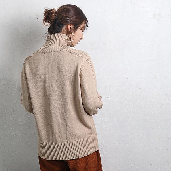 ニット レディース トップス ハイネック リブニット セーター 秋冬 ゆったり タートルネック おしゃれ宅配便送料無料 C Aultop 331 グッズタウン 通販 Yahoo ショッピング