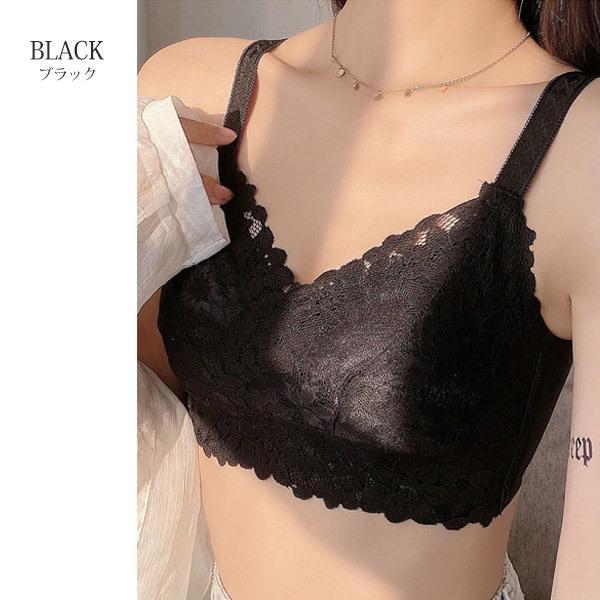 【今だけクーポンで30%OFF】ノンワイヤー ブラ ショーツ セット インナーノンワイヤーブラ ナイトブラ おうち時間 脇高 レース 楽ちん 快適 送料無料 |  | 04