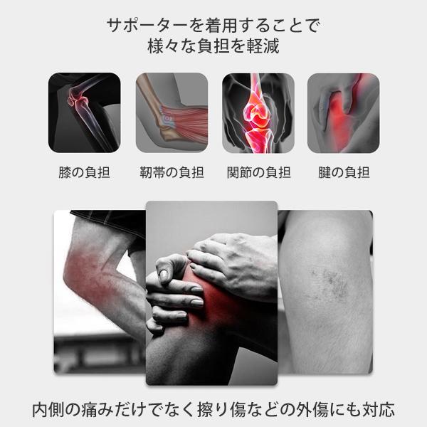 サポーター 膝用 膝あて 男女兼用 スポーツ ランニング S M L XL XXL 大きいサイズ 送料無料 |  | 01