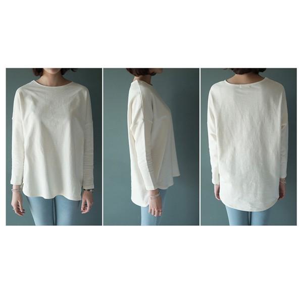 カットソー ロングtシャツ レディース ゆったり ラウンドカット トップス クルーネック ロンt 長袖 やわらか メール便のみ送料無料2 5月1日から10日入荷予定 C Ltop 291 グッズタウン 通販 Yahoo ショッピング