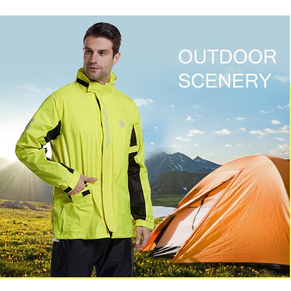 レインウェア レインスーツ 上下セット 防水 撥水 ファスナー付きポケット 自転車 バイク 登山 釣り アウトドア ロックブロス  送料無料_13
