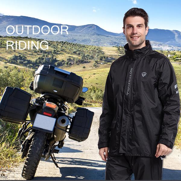 レインウェア レインスーツ 上下セット 防水 撥水 ファスナー付きポケット 自転車 バイク 登山 釣り アウトドア ロックブロス  送料無料_9