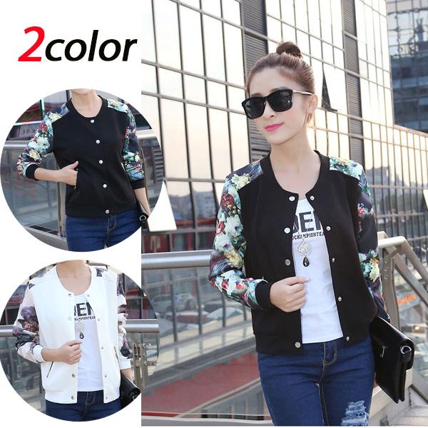 フラワー レディースコート 春 プリント 長袖 ファッション メール便のみ送料無料2 海外並行輸入正規品