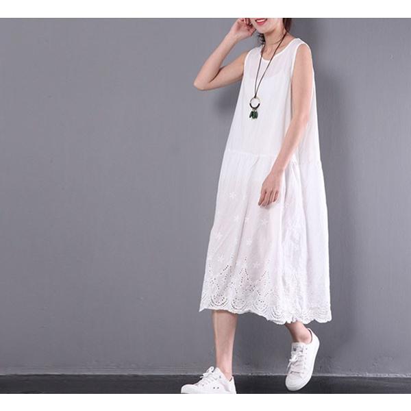 切替刺繍ワンピース 体型カバー ノースリーブ 薄手 ゆるい 夏 レディースメール便のみ送料無料2 11月日から30日入荷予定 C Sltop 267 グッズタウン 通販 Yahoo ショッピング