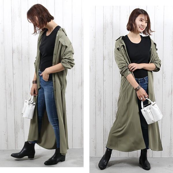 ワンピース ロングシャツ ワンピース とろみ シャツワンピ ガウン マキシ丈 ロング丈 ウエストリボン 2way メール便 送料無料 9月日から30日入荷予定 L Aultop 008 グッズタウン 通販 Yahoo ショッピング