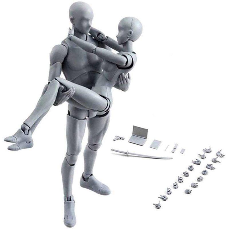 デッサンモデル デッサン人形素体漫画 男性と女性のモデルお絵かきマネキンフィギュアモデル モデルデッサン モデル人形1 12 小道具 スタン 001 グッドサンウェイ 通販 Yahoo ショッピング