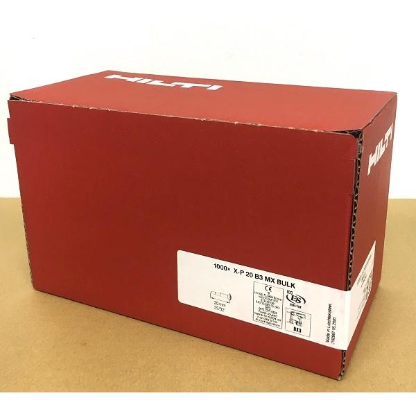 HILTI　BX3　ピン　ノーマル　20mm HILTI ヒルティ BX 3用ピン (連発) X-P 20 B3 MX (1000本) 20mm