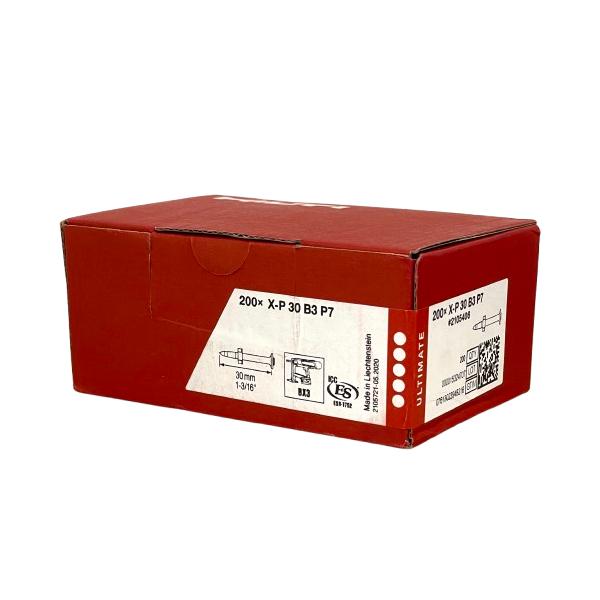 HILTI ヒルティ BX 3用ピン (単発用) X-P 30 B3 P7 (200本) 30mm HILTI ヒルティ BX 3用ピン (単発用) X-P 30 B3 P7 (200本) 30mm