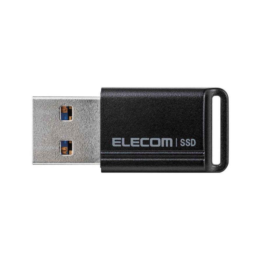 ELECOM ESD-EXS0500GBK SSD 外付け 500GB USB3.2 Gen1 読出最大400MB/秒 USBメモリ型 キャップ式 高速 ブラック｜goodwill｜05