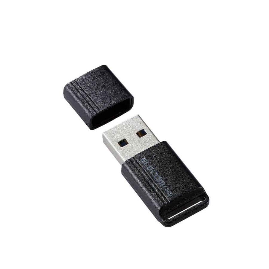 ELECOM ESD-EXS0500GBK SSD 外付け 500GB USB3.2 Gen1 読出最大400MB/秒 USBメモリ型 キャップ式 高速 ブラック｜goodwill｜09