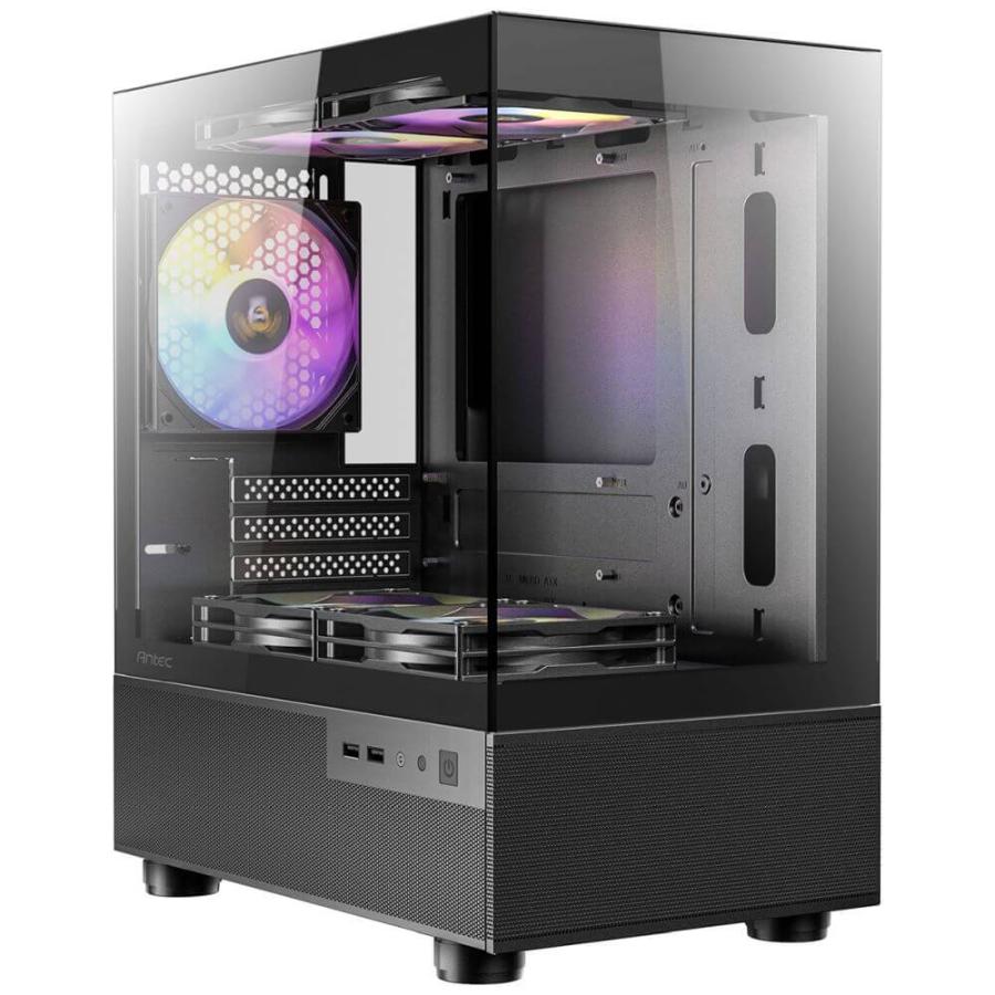 Antec CX200M RGB Elite RGBファン5個標準搭載のmicroATX対応ミニ 
