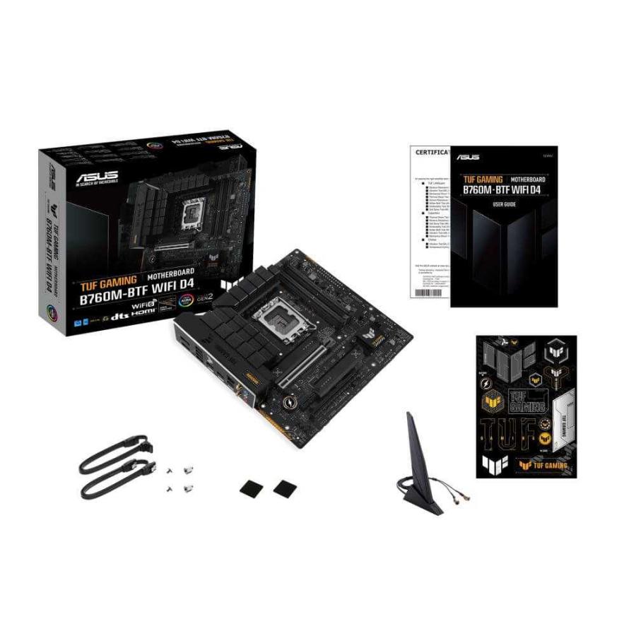 ASUS TUF GAMING B760M-BTF WIFI D4 インテル Core プロセッサー(第13世代)対応MicroATXマザーボード BTF DDR4モデル｜goodwill｜09