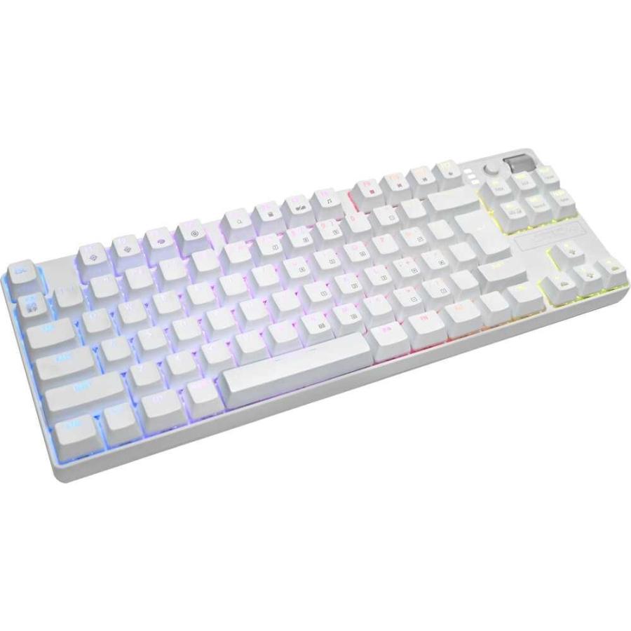 パソコン工房 メカニカルゲーミングキーボード 日本語 茶軸 ホワイト