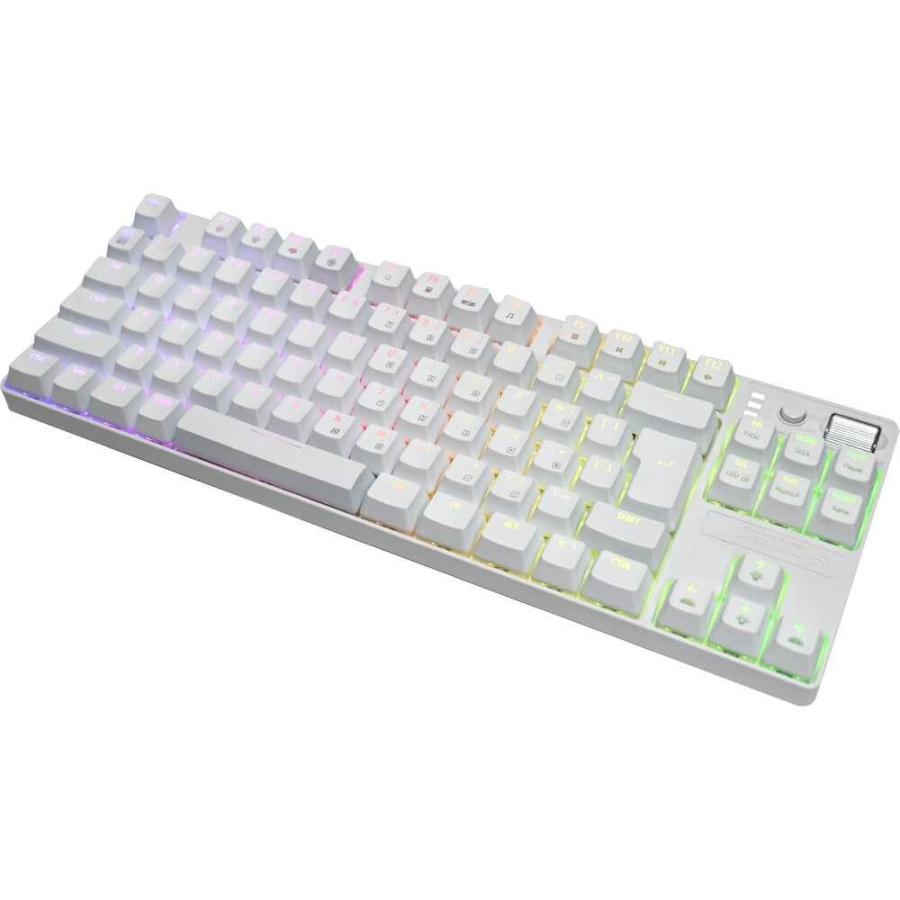 パソコン工房 メカニカルゲーミングキーボード 日本語 茶軸 ホワイト