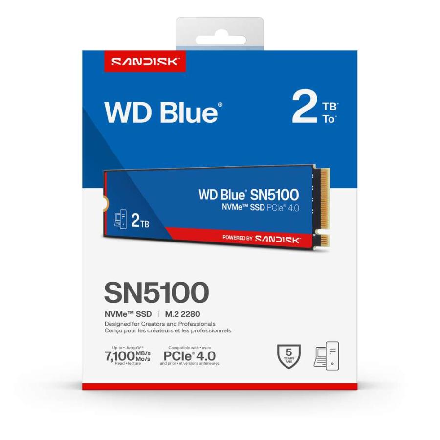 内蔵型SSD WD BLUE SN5100 WDS200T5B0E M.2SSD Western Digital WD Blue SN5100 2TB WDS200T5B0E : グッドウィル