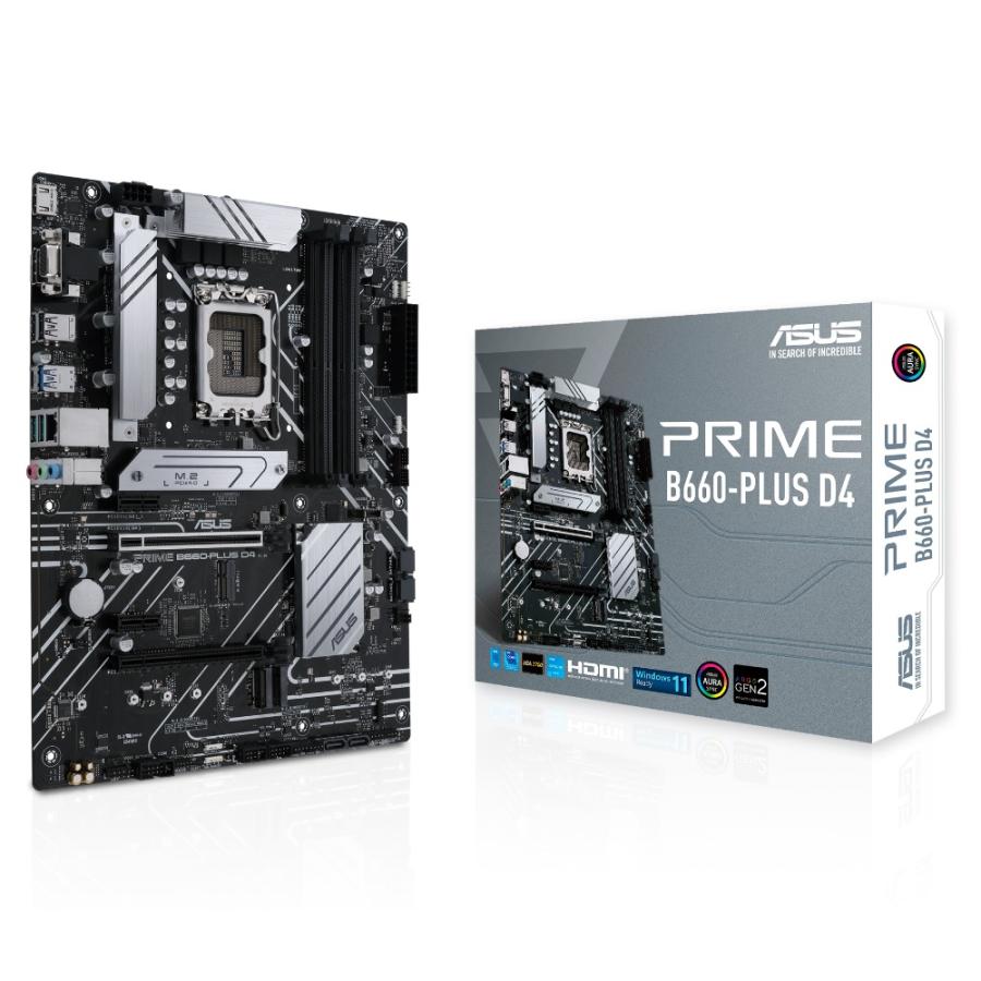 ASUS PRIME B660-PLUS D4 Intel 第12世代Coreプロセッサー対応 B660チップセット搭載ATXマザーボード  :m5s2p869362:グッドウィル ヤフー店 - 通販 - Yahoo!ショッピング